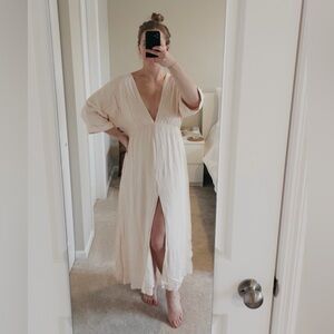 Petal & Pup Cream Midi Dress